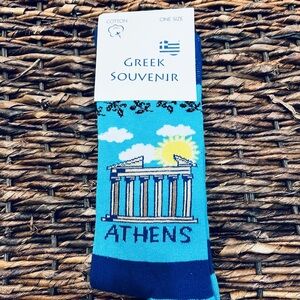 Athens Blue Socks